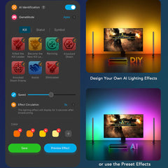A Photo Of Govee AI Gaming Sync Box Kit – HDMI 2.0 Lighting Sync for 4K, 240Hz, Dolby Vision & Real-Time RGB Effects