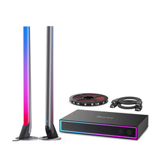 A Photo Of Govee AI Gaming Sync Box Kit – HDMI 2.0 Lighting Sync for 4K, 240Hz, Dolby Vision & Real-Time RGB Effects