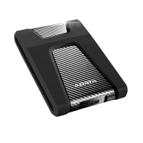 ADATA HD650 2.5" External Hard Drive - Up to 4TB, USB 3.2 Gen 1, Durable Rubber Coating, Black