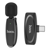 Hoco L15 Wireless Lavalier Microphone – For Type-C and iPhone Devices
