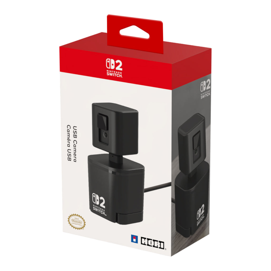 A Photo Of HORI USB Camera for Nintendo Switch 2 – Compact Video Chat Camera with Flexible Mounting Options