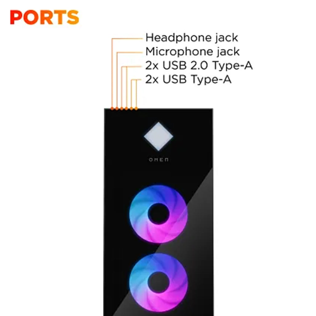 A Photo Of HP Omen 45L GT22-3090 Gaming - B91WJAA#ABA - Core Ultra 9 285K - 64GB RAM - 2TB SSD - RTX 5090 32GB