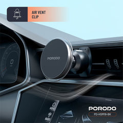 A Photo Of Porodo MagSafe Magnetic Air Vent and Dash Mount