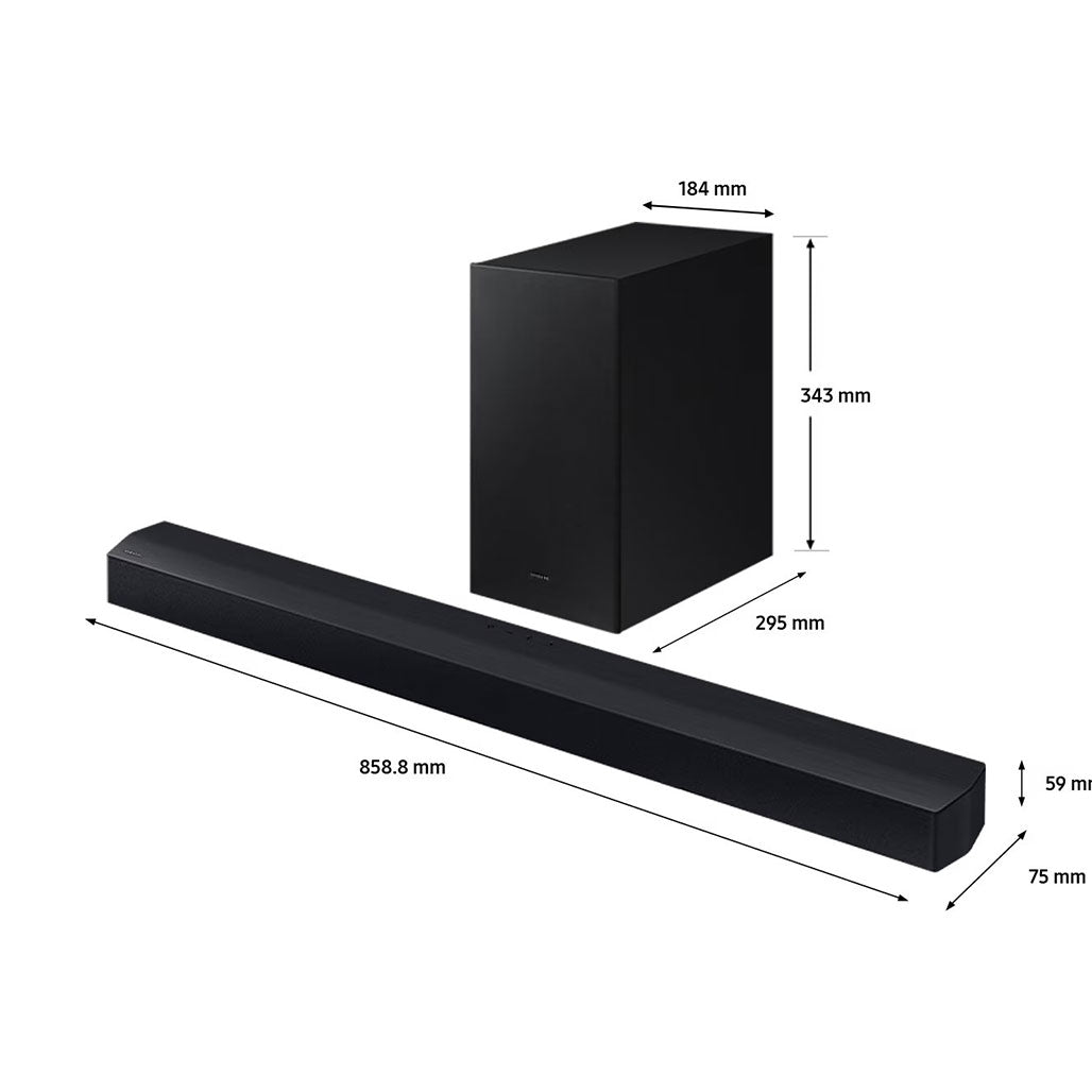 A Photo Of Samsung HW-C450 C-Series - 2.1 Channel Soundbar with Wireless Subwoofer