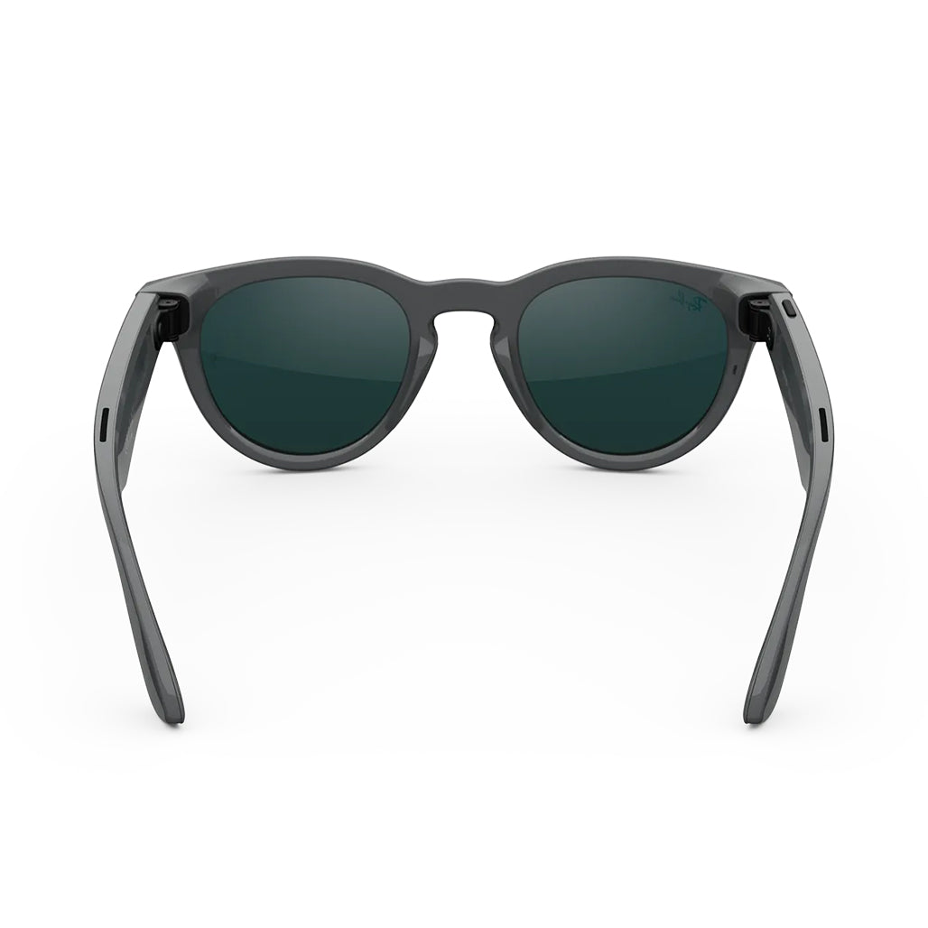 A Photo Of Ray-Ban Meta Headliner (Gen 2) Smart Glasses - Shiny Asteroid Grey / Clear to Emerald Transitions