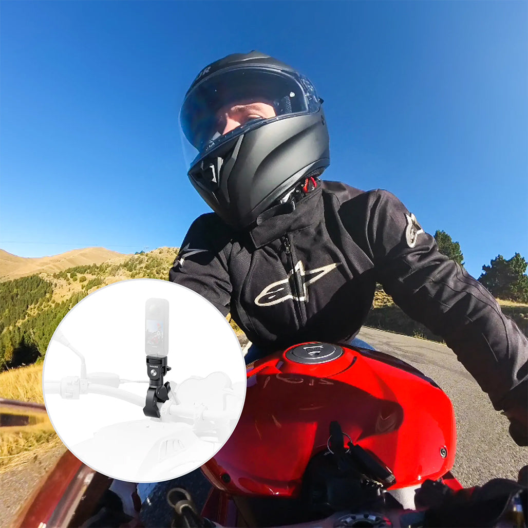 A Photo Of Insta360 Heavy Duty Clamp – Motorcycle Camera Handlebar Mount