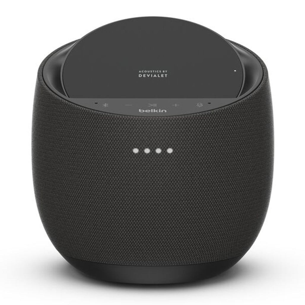 A Photo Of Belkin SOUNDFORM™ Elite Smart Speaker + Wireless Charger with Devialet Audio