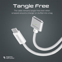 Promate MAGCORD-140PD 140W USB-C to MagSafe 3 Charging Cable for MacBook | High Tensile Strength & 2m Length