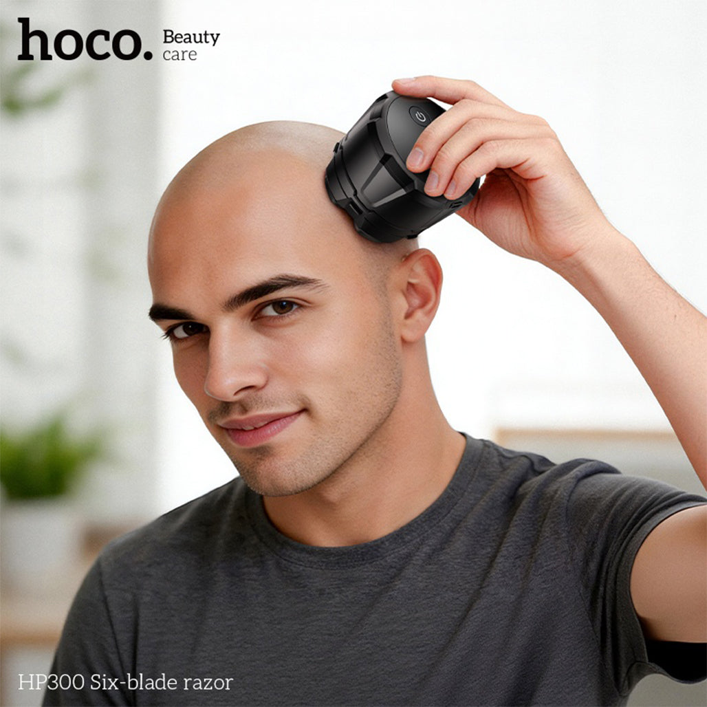 A Photo Of Hoco HP300 - Six Blade Electric Head Shaver