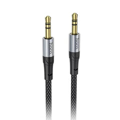 A Photo Of Hoco Male to Male 3.5mm AUX Audio Cable UPA26 – Premium 1m Audio Cable with Enhanced Durability and High Fidelity Transmission