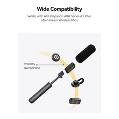 A Photo Of Hollyland Interview Adapter for Wireless Microphones (Handheld/Desktop)