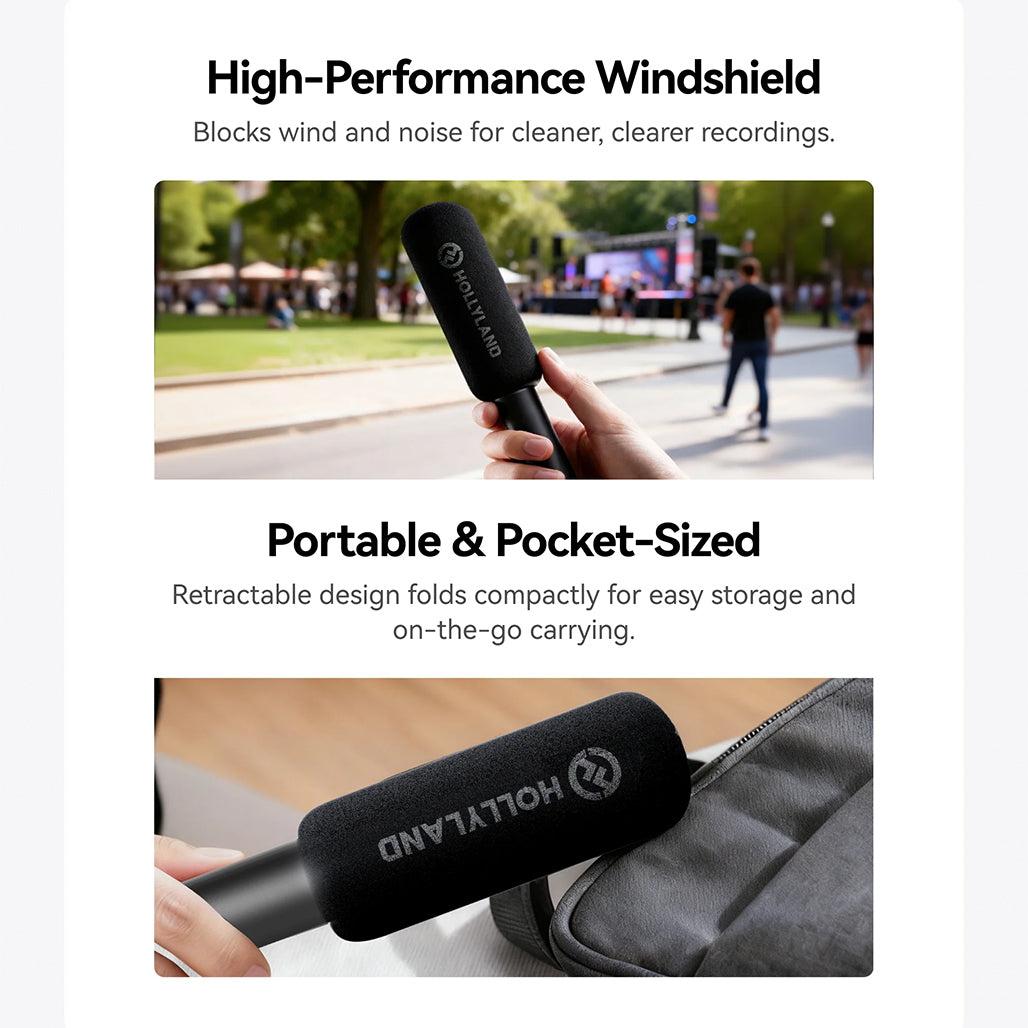 A Photo Of Hollyland Interview Adapter for Wireless Microphones (Handheld/Desktop)