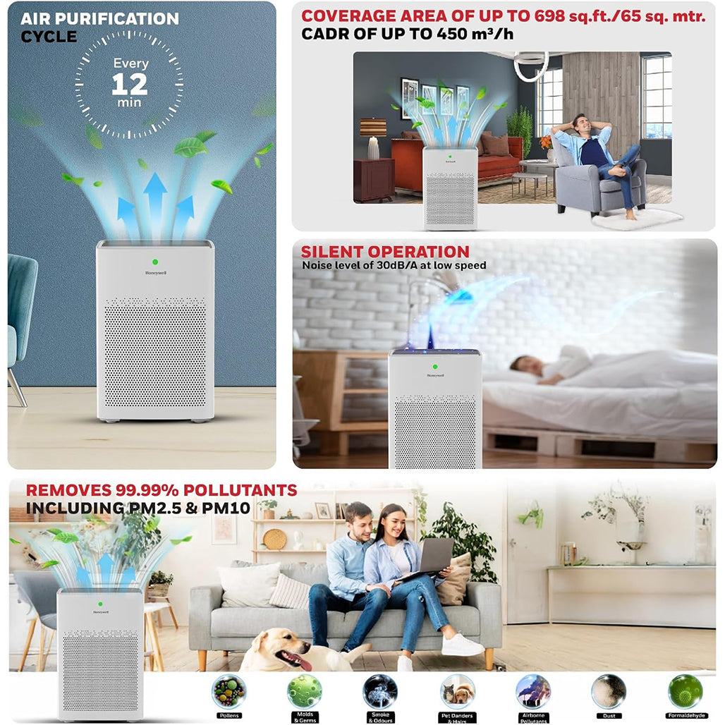 A Photo Of Honeywell Air Touch P1 Air Purifier for Large Rooms up to 698 Sq. Ft
