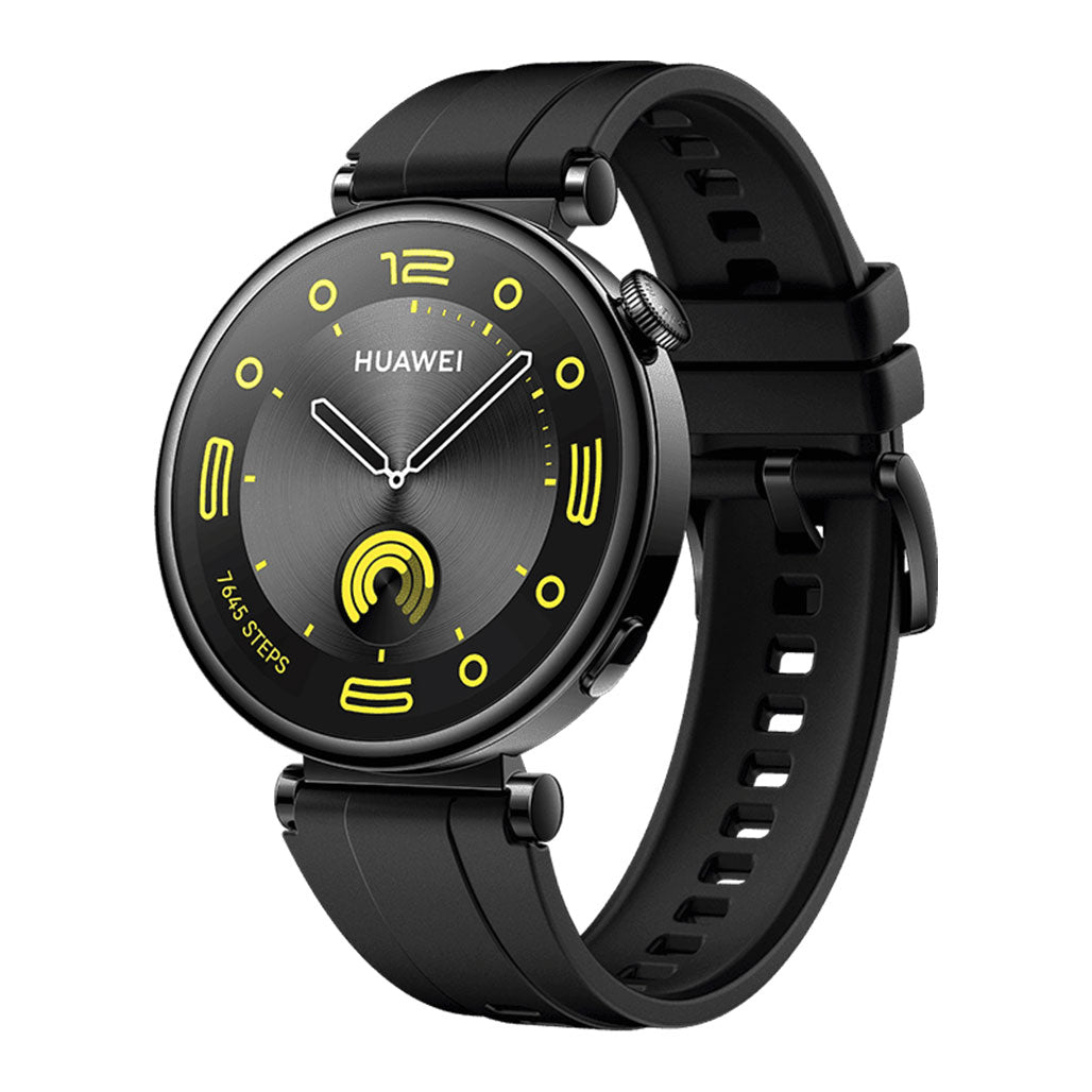 A Photo Of Huawei Watch GT 4 41mm Black Fluoroelastomer Strap