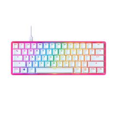 A Photo Of HyperX Alloy Origins 60 Red Switch - Mechanical White Gaming Keyboard | 572Y6AA#ABA