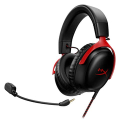 A Photo Of HyperX Cloud III Wired Gaming Headset - Black/Red | 727A9AA