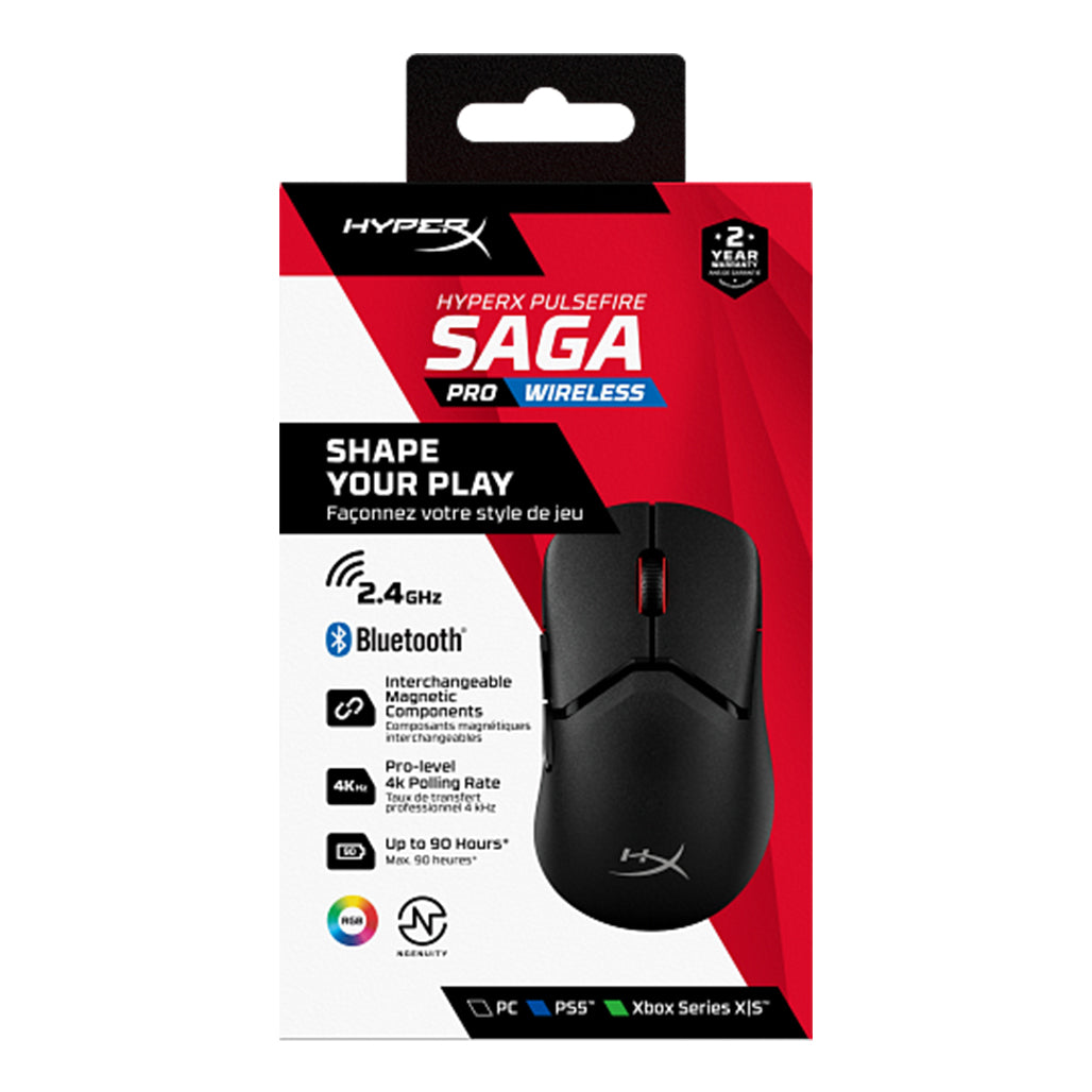 A Photo Of HyperX Pulsefire Saga Pro Wireless Gaming Mouse – Black