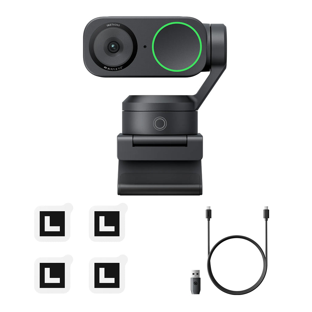 A Photo Of Insta360 Link 2 - AI 4K Webcam with Pro Audio
