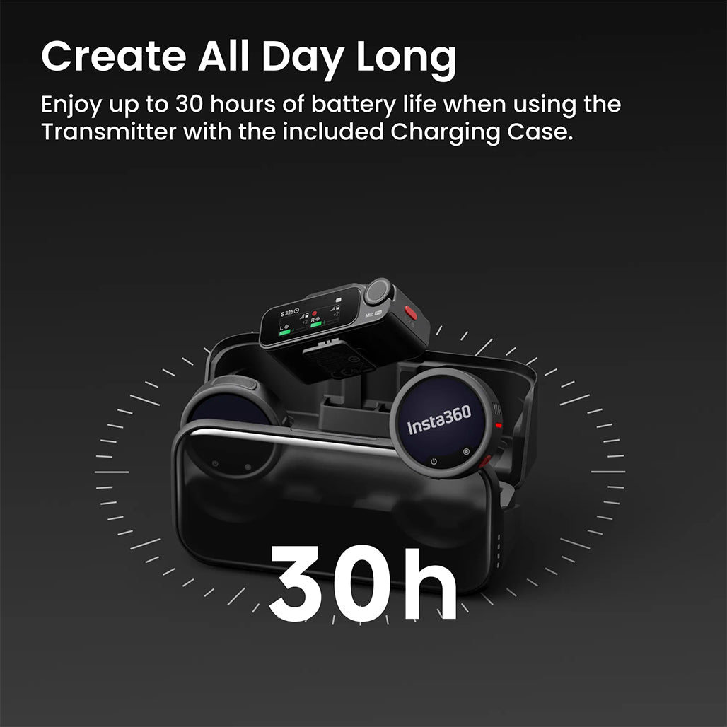 A Photo Of Insta360 Mic Pro Wireless Microphone (2 TX + 1 RX)