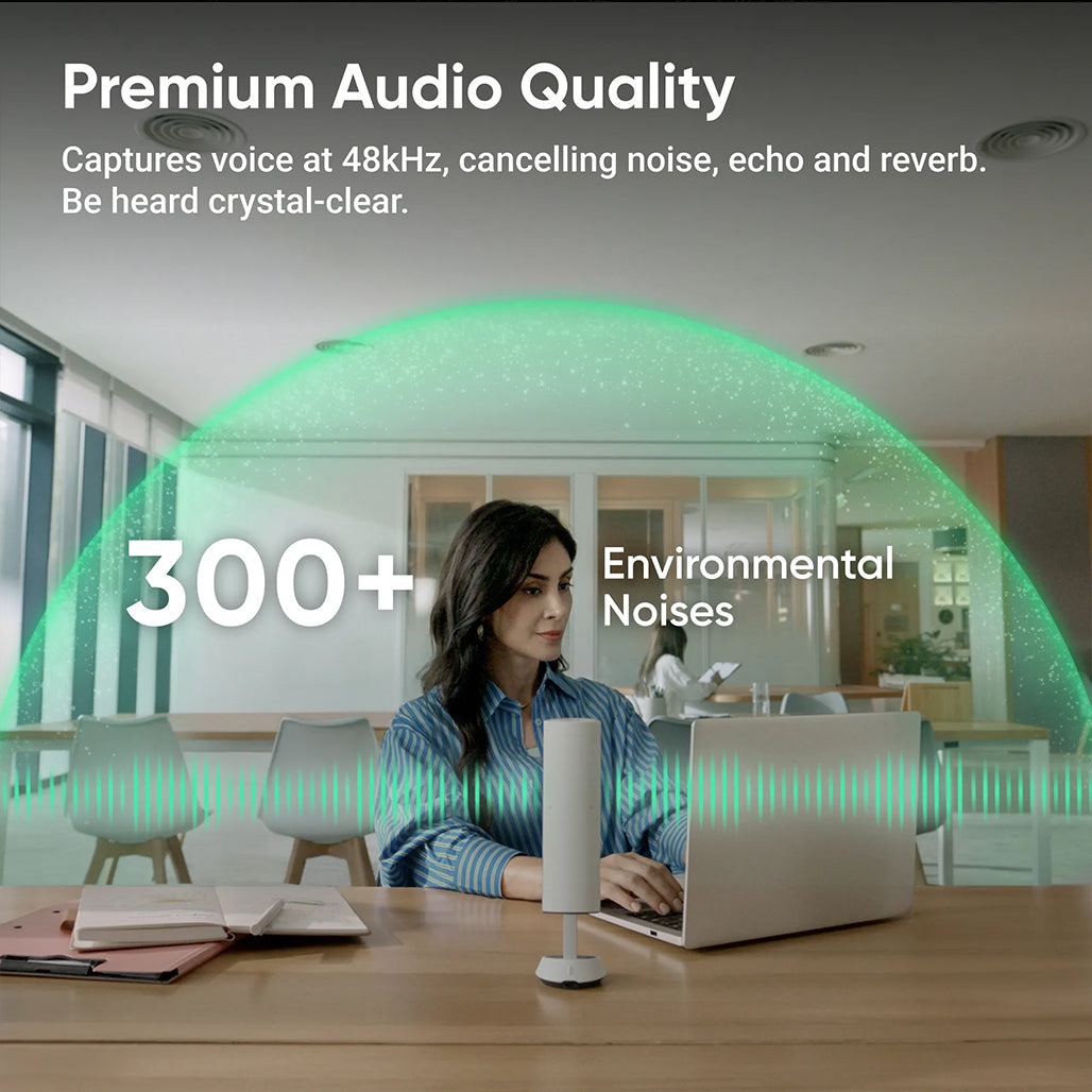 A Photo Of Insta360 Wave - Professional Speakerphone with AI Recording Suite