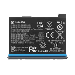 A Photo Of Insta360 X3 Battery - High-Capacity 1800mAh for Extended Shooting