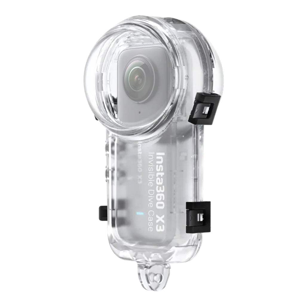 A Photo Of Insta360 X3 Invisible Dive Case - Waterproof 164ft with Seamless Underwater Stitching