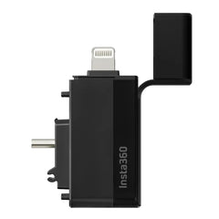 A Photo Of Insta360 X3 Quick Reader - Fast File Transfer with USB Type-C and Lightning Compatibility