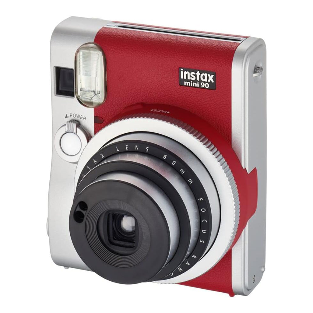 A Photo Of Fujifilm Instax Mini 90 Neo Classic - Instant Camera - Red