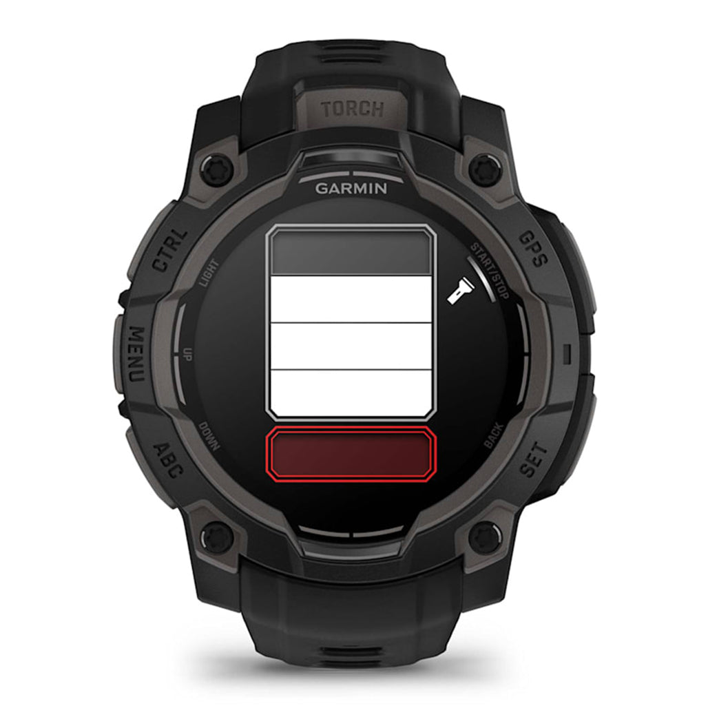 A Photo Of Garmin Instinct 3 45mm AMOLED - Black with Black Band