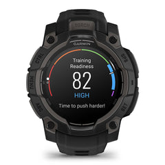 A Photo Of Garmin Instinct 3 45mm AMOLED - Black with Black Band