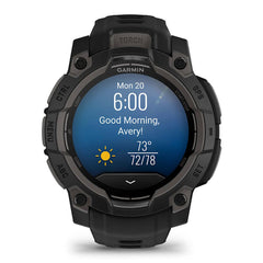 A Photo Of Garmin Instinct 3 45mm AMOLED - Black with Black Band