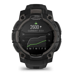 A Photo Of Garmin Instinct 3 45mm AMOLED - Black with Black Band