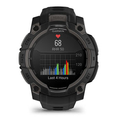 A Photo Of Garmin Instinct 3 45mm AMOLED - Black with Black Band