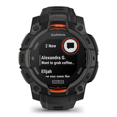 A Photo Of Garmin Instinct 3 45mm Solar - Black with Black Band