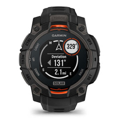 A Photo Of Garmin Instinct 3 45mm Solar - Black with Black Band