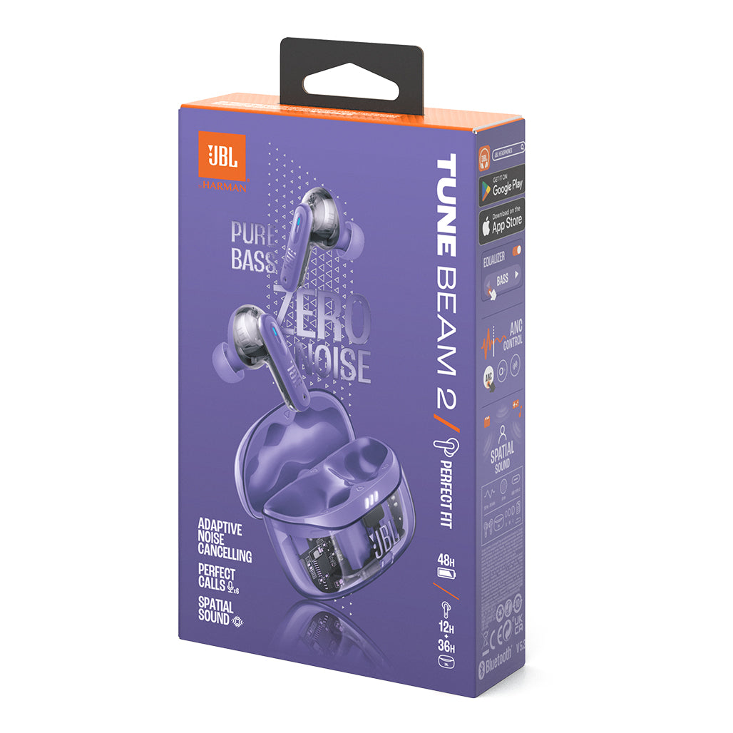 A Photo Of JBL Tune Beam 2 Ghost Edition - True Wireless Earbuds with Adaptive Noise Cancelling