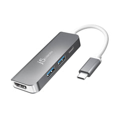 A Photo Of J5 Create USB-C to HDMI & USB 3.1 2-Port Adapter with Power Delivery - JCD371