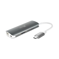 J5 Create USB-C Multi Adapter JCD383 - 9-in-1 Portable Hub with 4K HDMI, Power Delivery, and Gigabit Ethernet