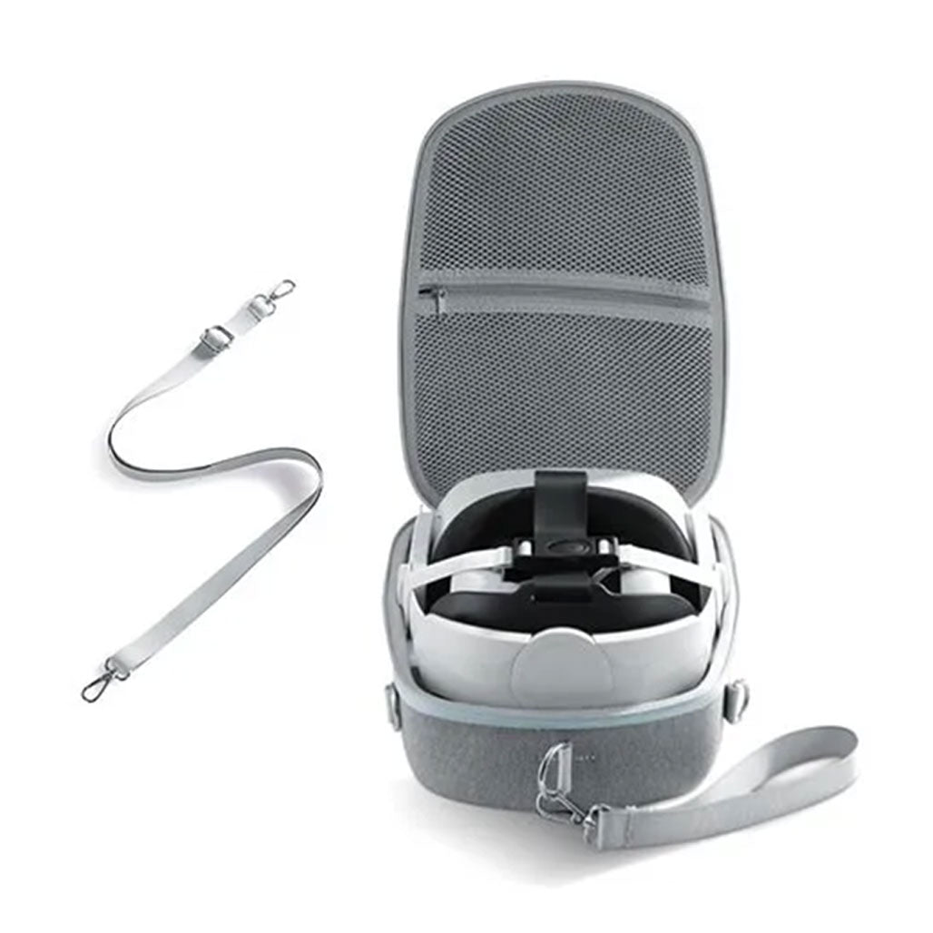 A Photo Of Joyroom JR-QB1 Shockproof Case for Oculus Quest 2 - Grey with Shoulder and Hand Straps