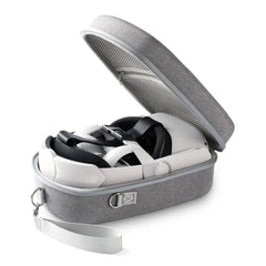 A Photo Of Joyroom JR-QB1 Shockproof Case for Oculus Quest 2 - Grey with Shoulder and Hand Straps