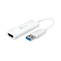 J5Create USB™ to HDMI™ Multi-Monitor Adapter JUA254 – Windows® and Mac® Compatible, 1080p HD Display, Plug-and-Play Support