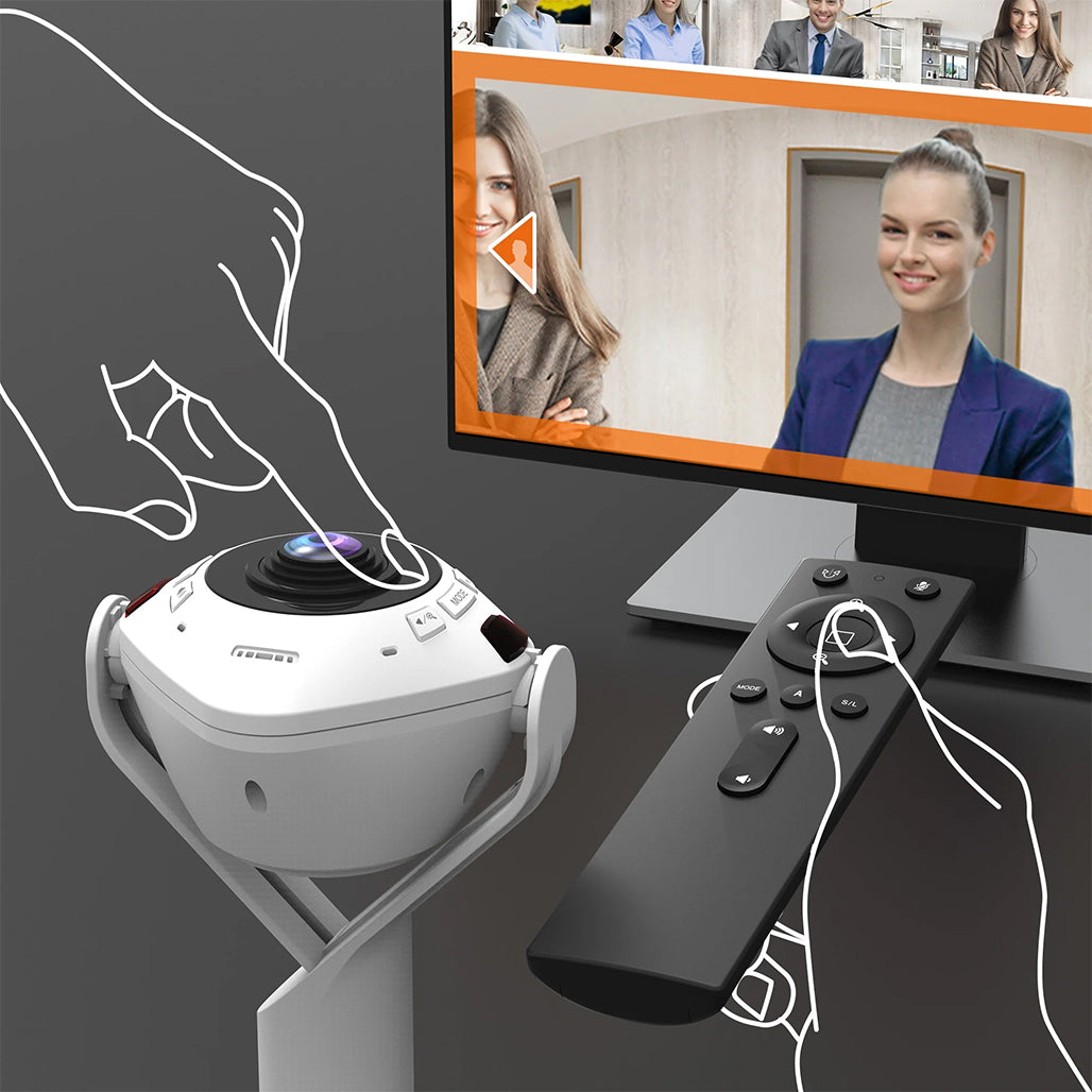 A Photo Of J5Create 360° AI-Powered Webcam - JVU368