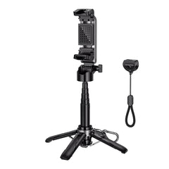 A Photo Of Hoco K27 Magic 3-in-1 Mini Tabletop Live Broadcast Phone Holder