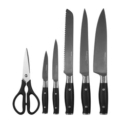 A Photo Of Ninja Kitchen Foodi StaySharp Knife Block - 6-Piece Set with Integrated Sharpener – K32006EU