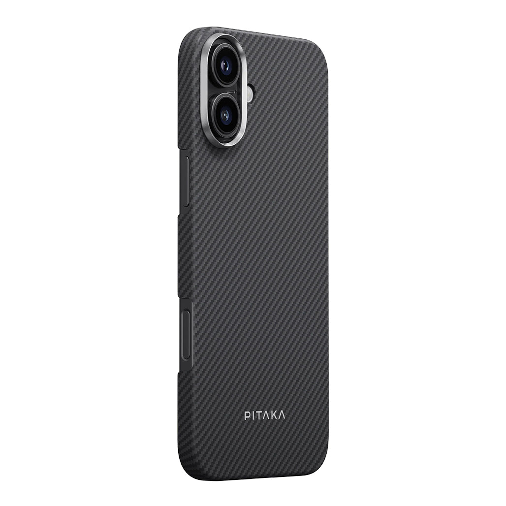 A Photo Of Pitaka Ultra-Slim Case for iPhone 16 Plus – Black/Grey