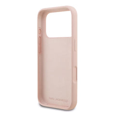 A Photo Of Karl Lagerfeld Liquid Silicone Case with Karl Sketch for iPhone 17 Pro