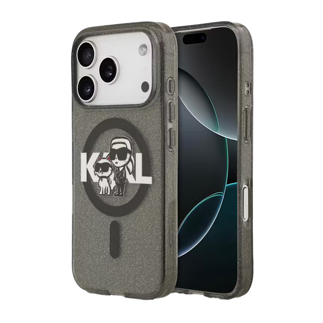 A Photo Of Karl Lagerfeld iPhone 17 Pro Max MagSafe Glitter Case