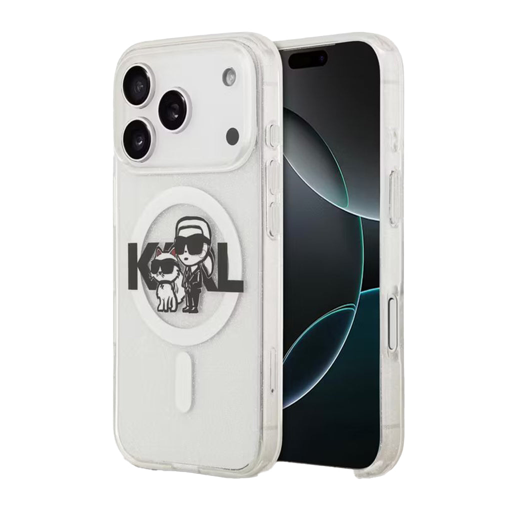 A Photo Of Karl Lagerfeld iPhone 17 Pro Max MagSafe Glitter Case