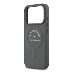 A Photo Of Karl Lagerfeld MagSafe PU Case with RSG Logo Buttons - iPhone 17 Pro