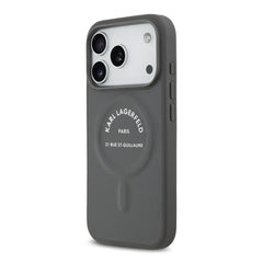 A Photo Of Karl Lagerfeld MagSafe PU Case with RSG Logo Buttons - iPhone 17 Pro